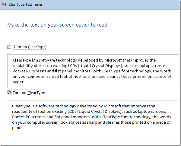 ClearType ClearType